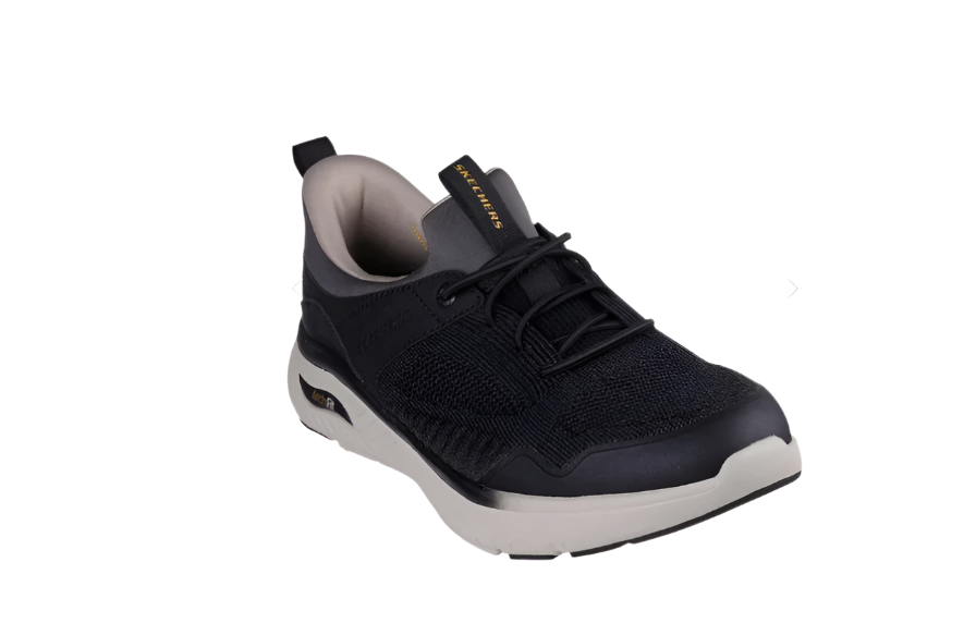 Skechers Arch Fit Crosser Emeric Mens Black Slip Ins