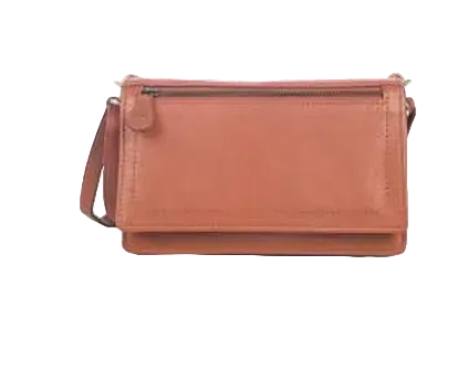 In Leatherz FL05 Cognac Small Shoulder Crossbody Leather Bag