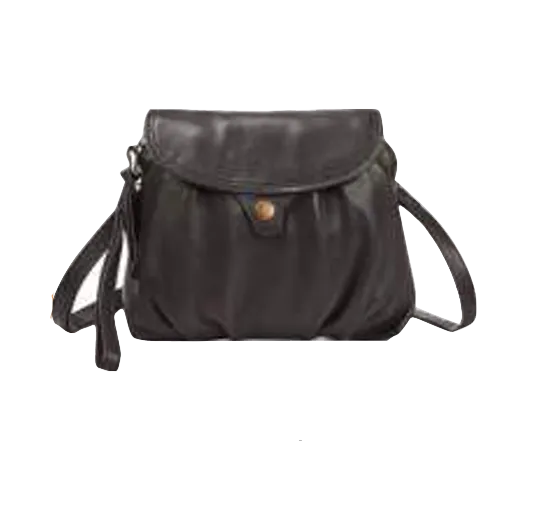 In Leatherz FL13 Black Shoulder Bag