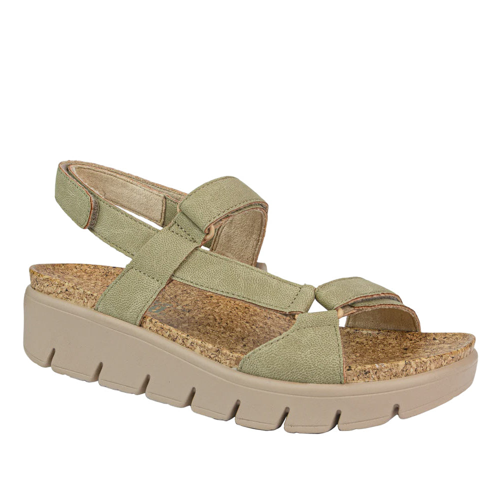 Alegria Henna Washed Khaki Arch Support Sandall