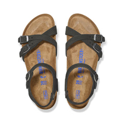 Birkenstock Kumba SFB Black Nubuck Leather Regular