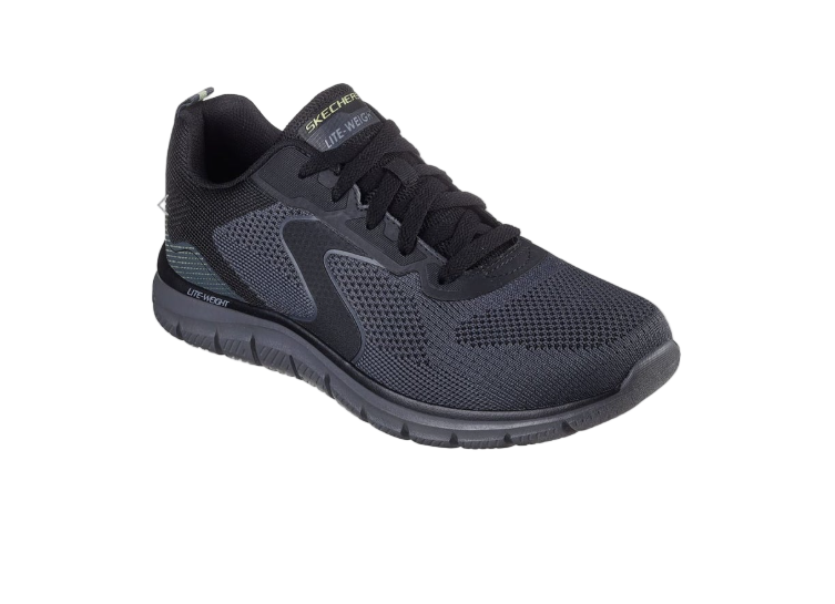 Skechers Mens Track Lerko Black Charcoal