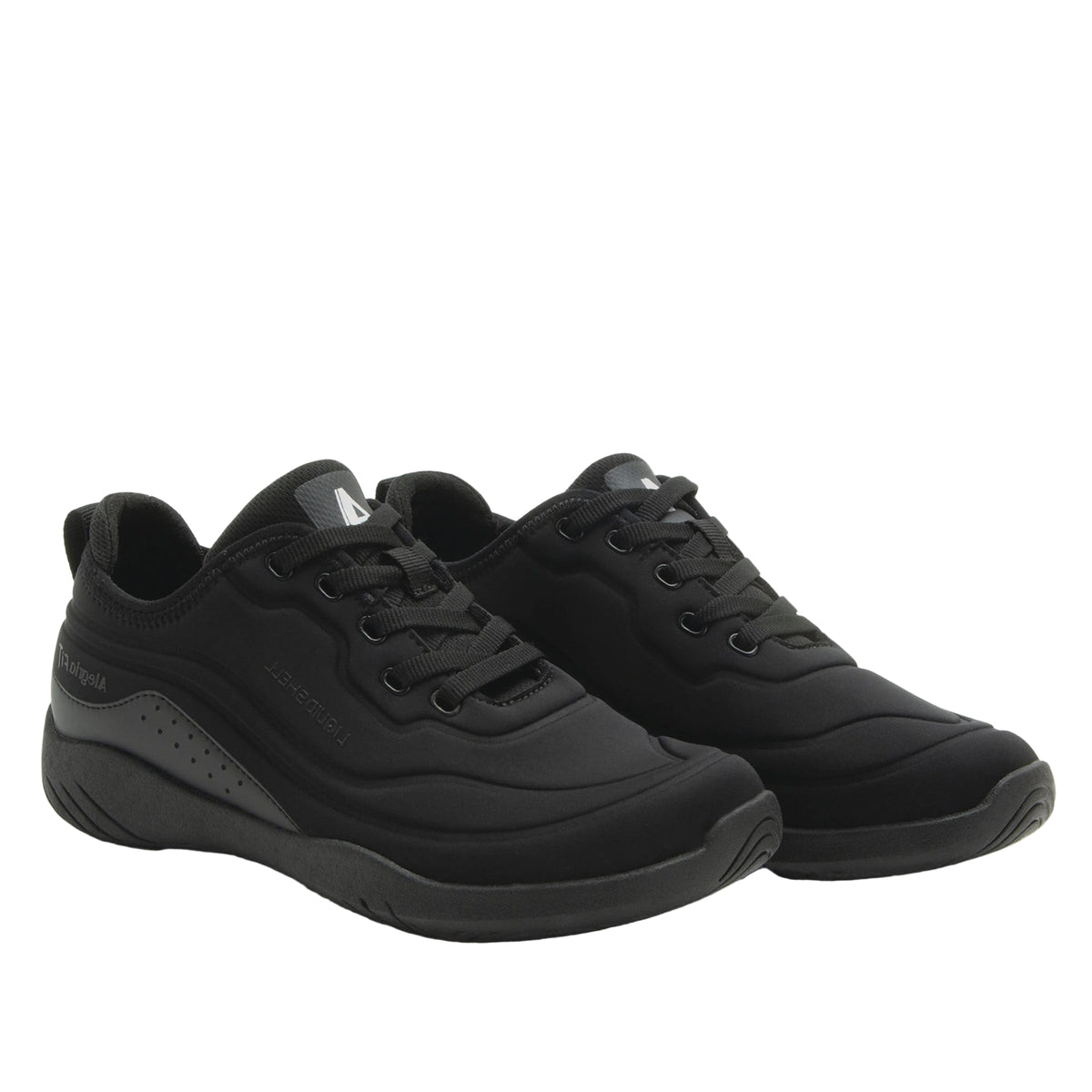 Alegria Liber8 Black Orthotic and Water  Friendly Travel Work Sneaker