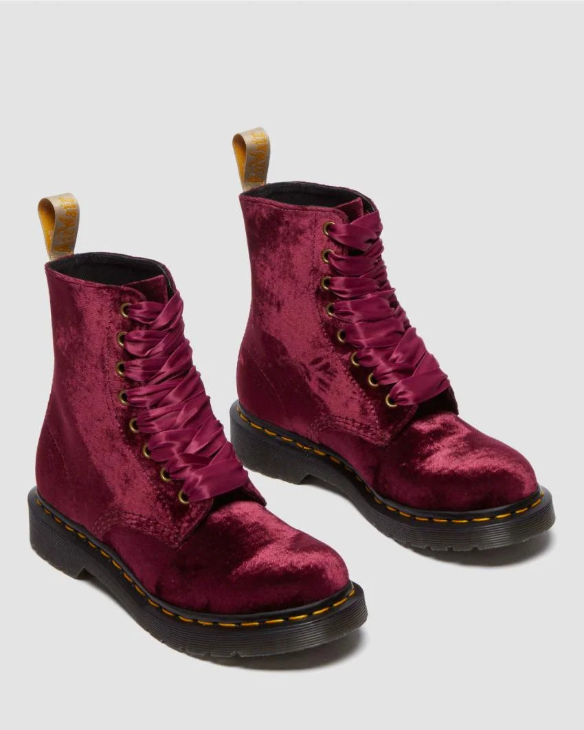 Dr Martens Vegan 1460 Pascal Eye Cherry Boot Red Velvet – Shays