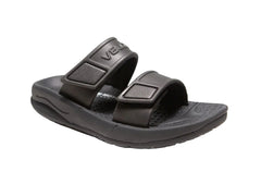Velous Active Two Strap Black Slide