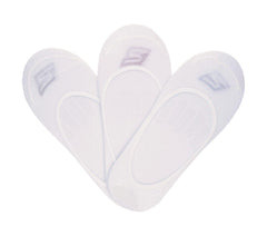Skechers 3PK Mens Microfiber Liner White Socks