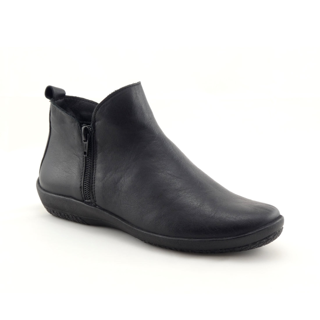 Zeta Pillow Black Zip Boot | Made In Spain | Travel | Work | Afterpay ...