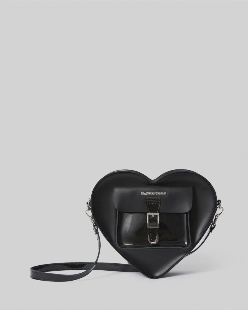 Dr Martens Heart Backpack Black Kiev & Patent Leather
