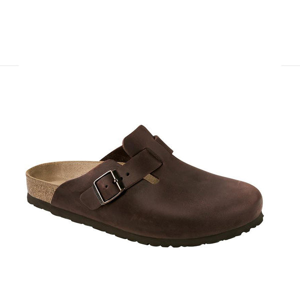 Birkenstock Boston Oiled Leather Habana Clog | Shays Shoes Online