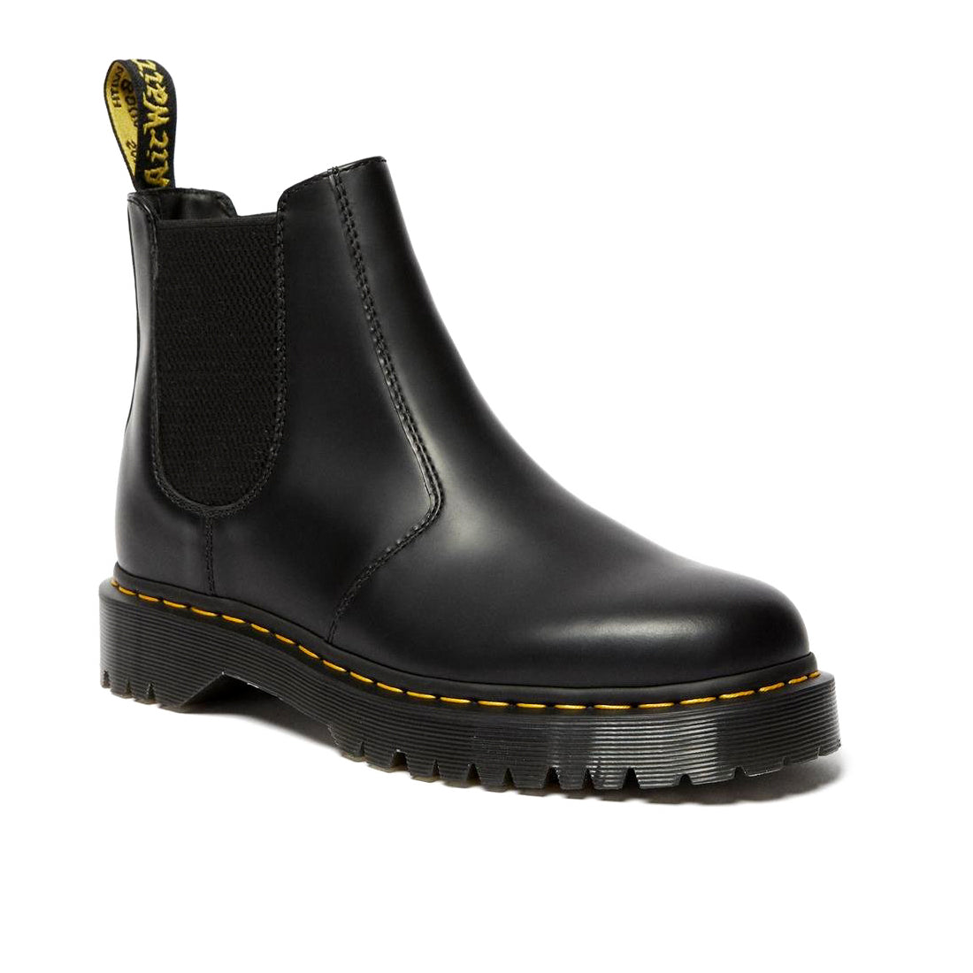 dr martens 2976 bex chelsea black boots smooth leather
