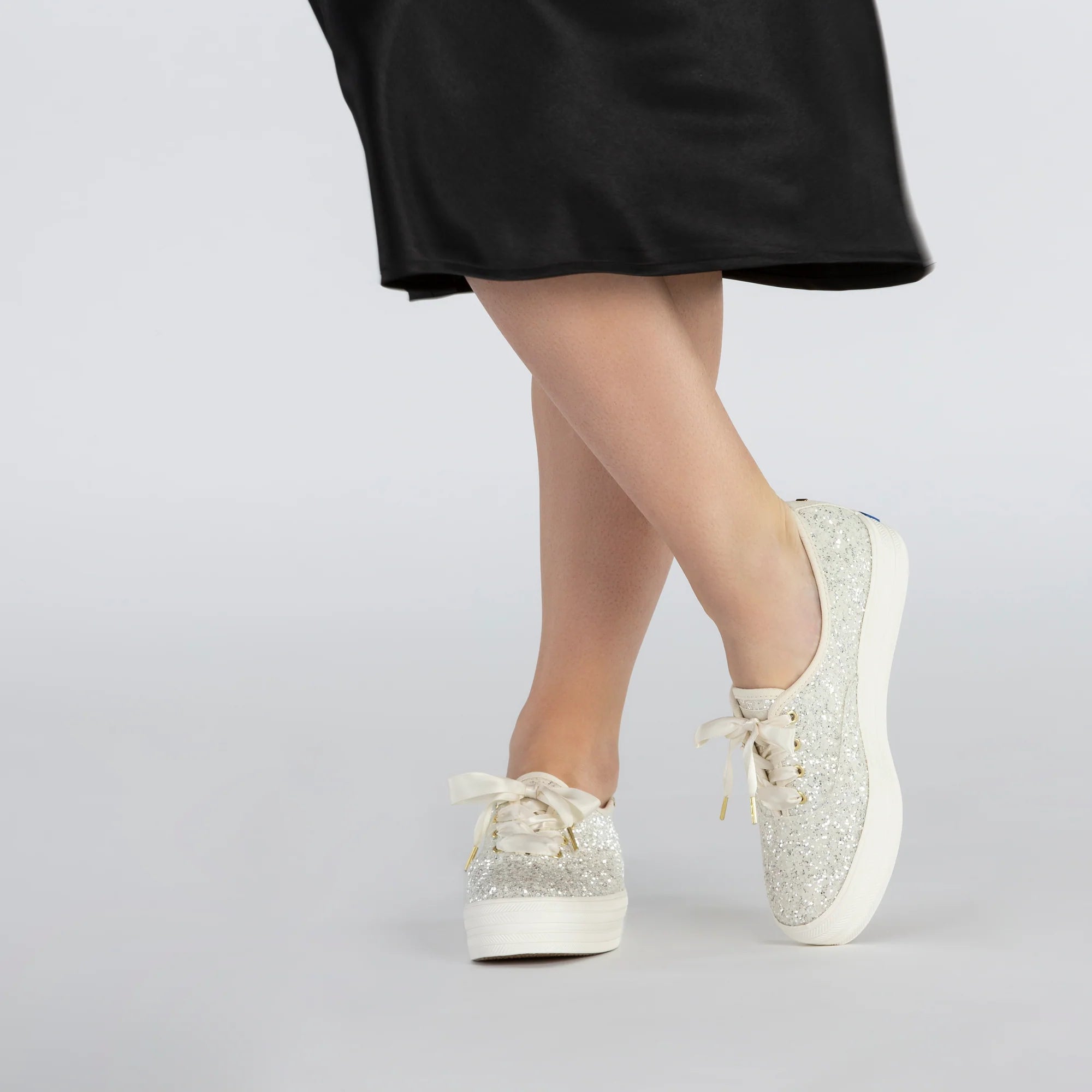 Keds Kate Spade New York Triple Glitter Cream Sneaker Sparkle