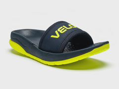 Velous Laguna Slide Navy Neon Yellow