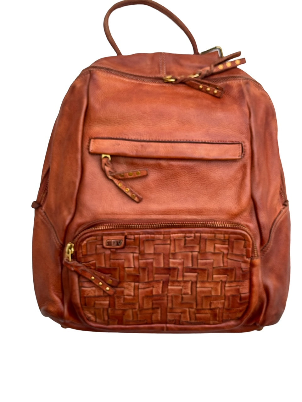 Art N Vintage Norah Leather Backpack Tan 