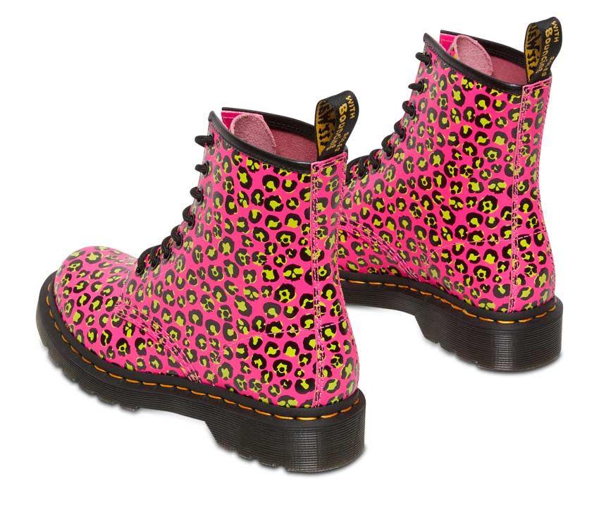 Dr Martens 1460 Loud Smooth Leopard Clash Pink Boot