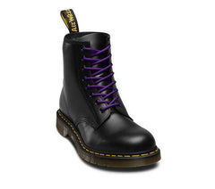 dr martens purple shoelaces on boot
